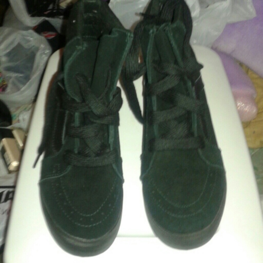 Vans Black Wedge Sneakers - Picture 2 of 4